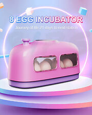 8 Egg Incubator Incubadora De Huevos For Chicken With Led Candler Pink110v