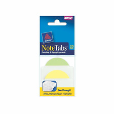 Avery Note Tabs Round Edge 2 X 1.5 20 Pack Lot Of 3 Free Shipping