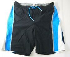 Nike Mens Shorts M Board Swim Swimsuit Trunks Black Blue 9.5 Inseam