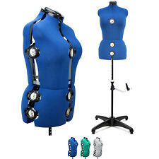 Gex 13 Dials Adjustable Dress Form Female Mannequin Torso Stand Large Blue