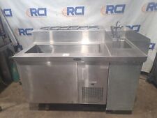 Randell Stainless Steel Prep Table Cold Storage With Sink On Casters