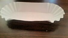 750 Trays 8 White Fluted Paper Hot Dog Tray Schoolsvendingoffice Usa Made