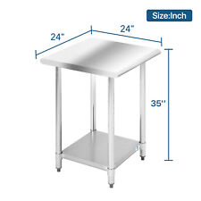 24 36 48 60 Kitchen Work Table Stainless Steel Commercial Food Prep Table
