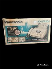 Panasonic Compact Plain Paper Fax Machine Kx-fp250 Telephone Copier Tested Works