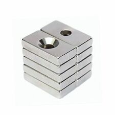 Hole Rare Earth N35 Magnets Strong Block Magnetism Neodymium Square Disc Lot