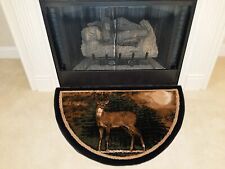 Great American Distributors Hearth Slice Fireplace Rug - Log Cabin Decor Kit...