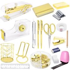 17pcs Office Supplies And Accessories Set Desk Accessories Notebook Acrylic S...
