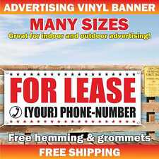 For Lease Advertising Banner Vinyl Mesh Sign For Rent Rental Space Custom Phone