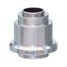 0.7x Stainless Steel C-mount Camera Adapter For Leica Microscopes