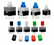 10 Pcslot Miniature Push Button Latching Or Momentary Tactile Multicolor Part