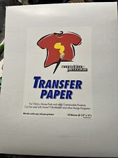 New Sealed Austin James T-shirt Transfer Paper 10 Sheets Ink Jet Printer 8.5x11